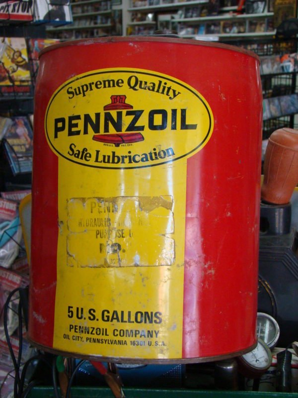 Pennzoil Supreme Quality Safe Lubrication Can, Five Gallon