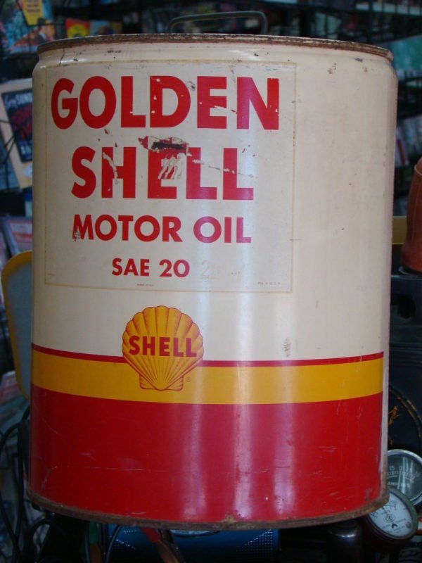 Shell Golden Motor Oil Can