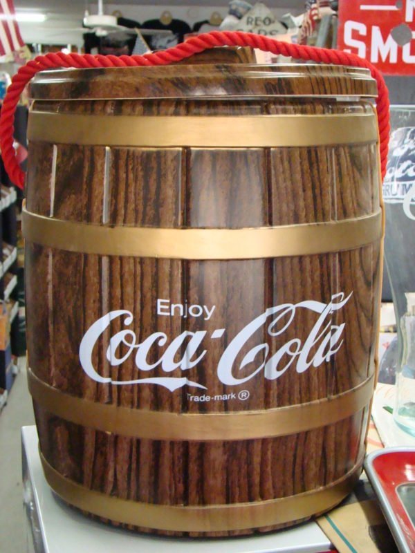 Coca-Cola Soda Keg Barrel Plastic Styrofoam Cooler