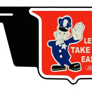 Ford Take It Easy License Plate Topper