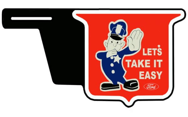 License Plate Topper Side Ford Lets Take It Easy 