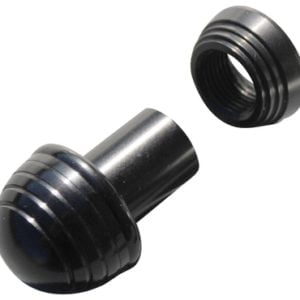 1940 Style Ford Dash Knob & Collar Set, Universal Black