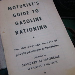 Standard Of California Motorists Guide To Gasoline Rationing