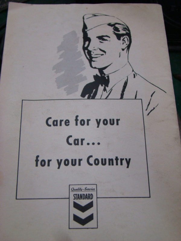 Standard Of California Motorist's Guide To Gasoline Rationing Back