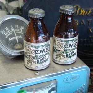 Acme Beer Mini Bottle Salt Pepper Shaker Set