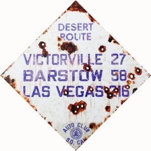 Desert Route Auto Club Sign