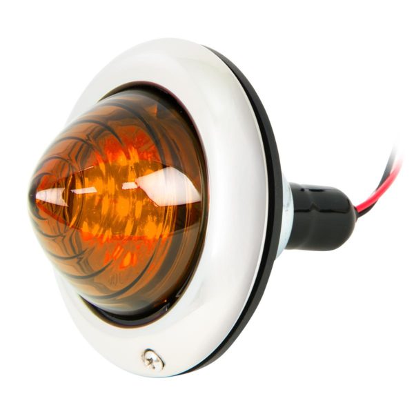 Baby Bullet Hot Rod Tail Lamp Light Amber Angle