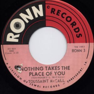 Toussaint McCall Nothing Takes The Place Of You Shimmy 45 Vinyl