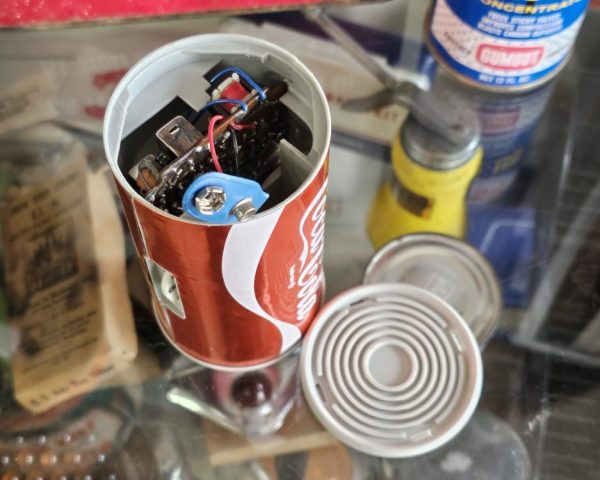 Enjoy Coca-Cola/Coke Can AM Radio Battery Compartment