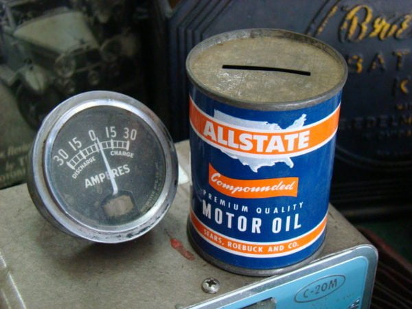 Allstate Compounded Motor Oil Can Bank