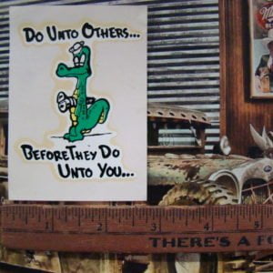 Vintage Original 1960s Do Unto Others... – Water Slide Decal