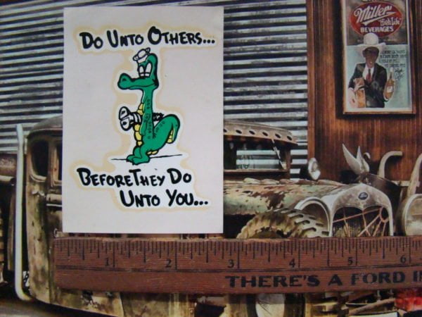 Vintage Original 1960s Do Unto Others... – Water Slide Decal