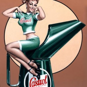 Castrol Motor Oil Pin-Up Girl