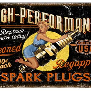 High Performance Spark Plugs Pin-Up Girl