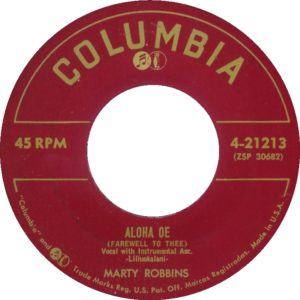 Marty Robbins: My Isle Of Golden Dreams/Aloha Oe