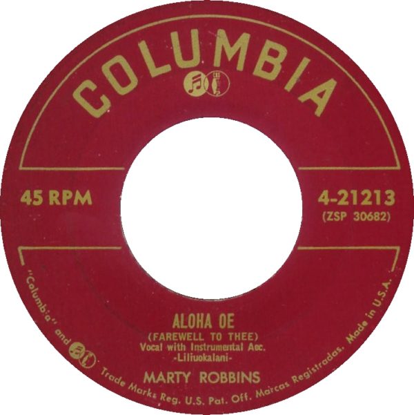 Marty Robbins: My Isle Of Golden Dreams/Aloha Oe