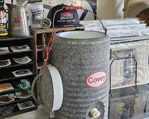 Covey Galvanized Insulated Water Cooler With Spigot Open