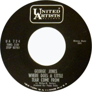 George Jones: Where Does A Little Tear Come From/Something I Dreamed