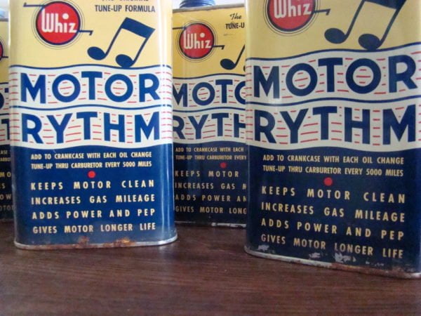 Motor Rythm 'Whiz' Original Tune-Up Formula Can Bottom