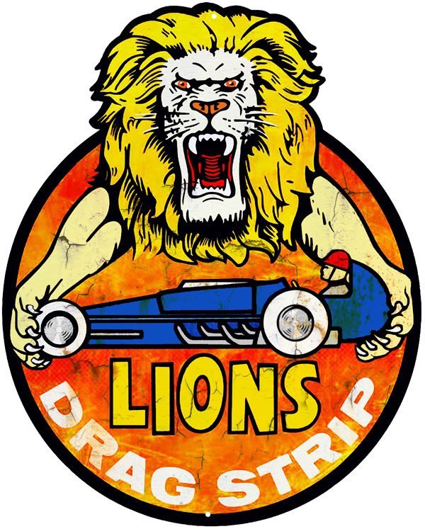 Lions Drag Strip Motor Speedway Aged