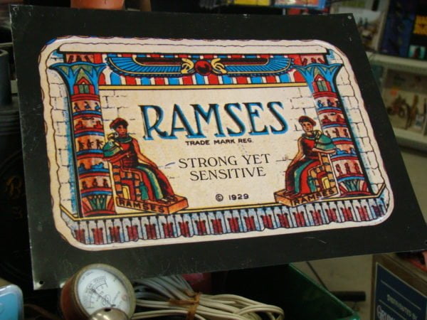 RAMSES Strong Yet Sensitive Condom Sign