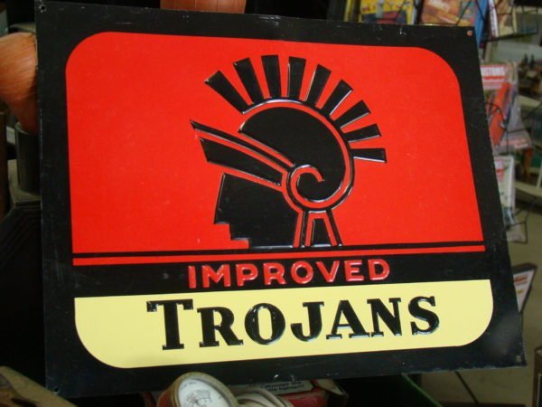 TROJANS Improved Condom Sign