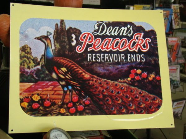 Deans Peacocks Reservoir Ends Condom Sign, New Old Stock