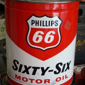 Phillips 66 Sixty-Six Motor Oil Can Front