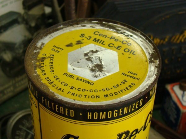 Central Petroleum Company Motor Oil Can Top