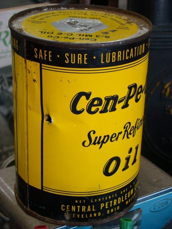 Central Petroleum Company Motor Oil Can Side