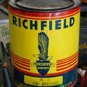 Richfield Oil Co No 3 Cup Grease Can Ten Pound 