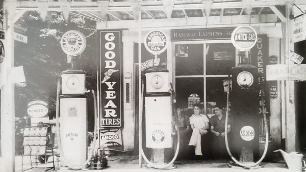 American AMOCO Gas Station