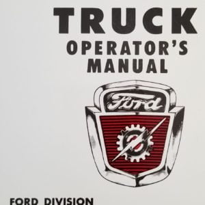 1953 Ford Truck Owners Manual