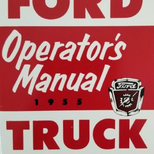 1955 Ford Truck Owners Manual