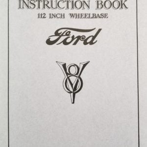 1933 V-8 Ford Passenger Car Owners Manual