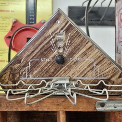 Mid-Century Tie Rack With Style Chart