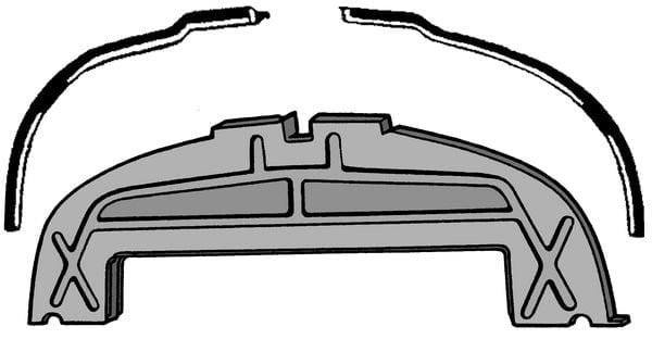 1948-52 Radiator Shroud To Hood Seal Picture