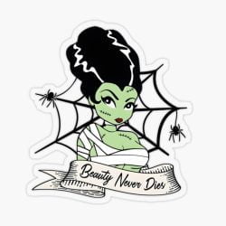 Bride Of Frankenstein, Beauty Never Dies Pin-Up