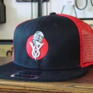 Grumps Snap Back Hot Rod V8-Microphone Black Red