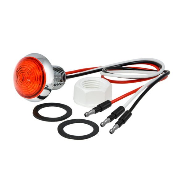 Mini Moon Dual Function LED With Aluminum Housing Red Side