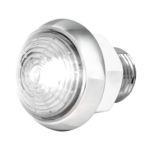 Mini Moon Dual Function LED With Aluminum Housing White