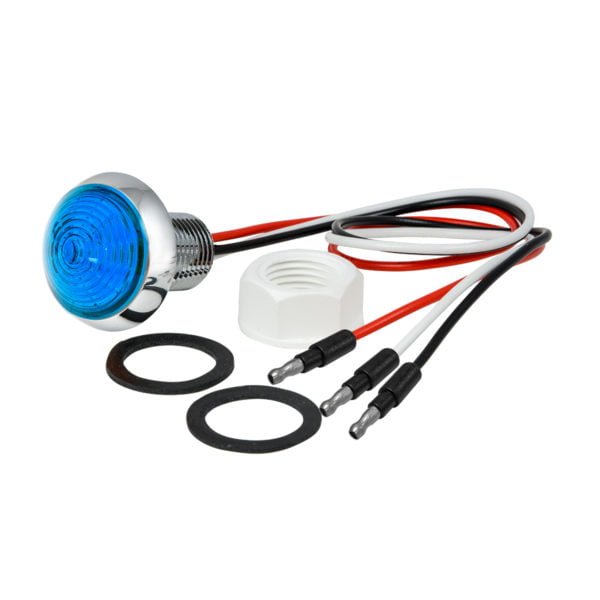 Mini Moon Dual Function LED With Aluminum Housing Blue Side