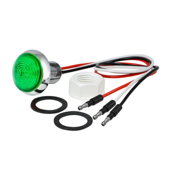 Mini Moon Dual Function LED With Aluminum Housing Green Side