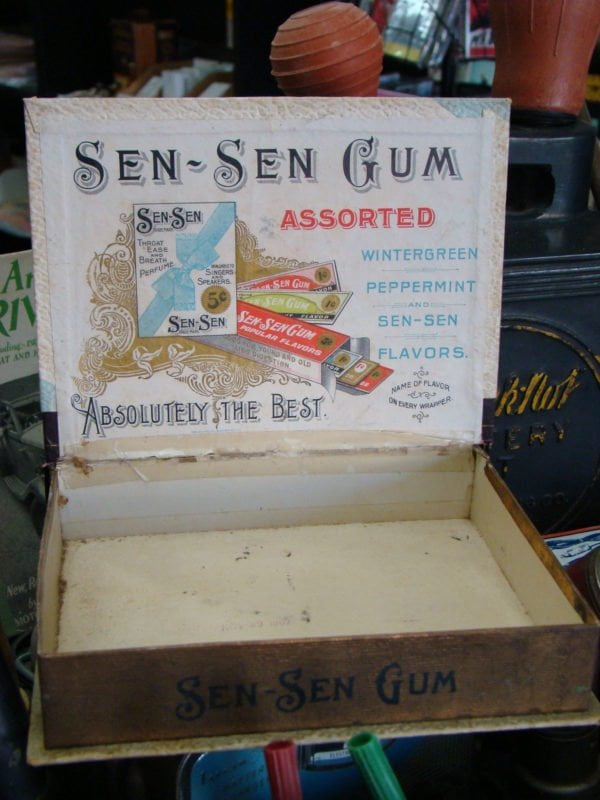 Sen-Sen Chewing Gum Book Display Box Open