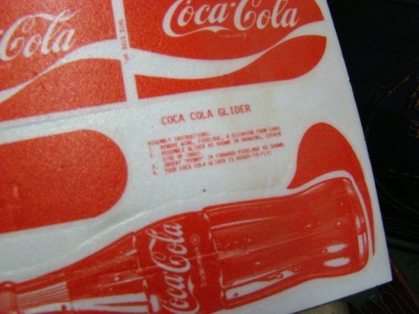 Enjoy Coca-Cola Glider Plane Close