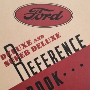 1941 Ford Passenger Car Owners Manual, Deluxe & Super Deluxe