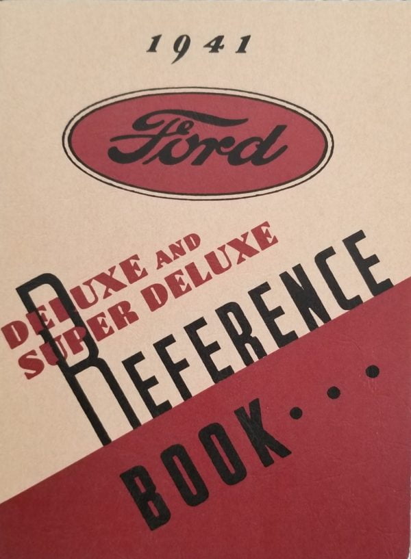 1941 Ford Passenger Car Owners Manual, Deluxe & Super Deluxe