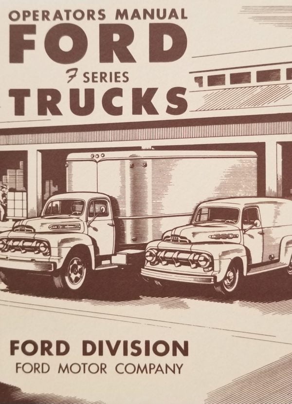 1951 Ford Truck Owners Manual