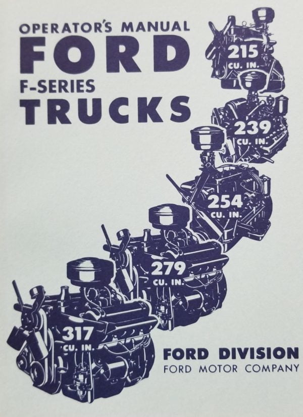 1952 Ford Truck Owners Manual