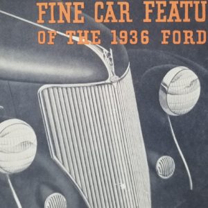 1936 Ford Passenger Car Sales Brochure